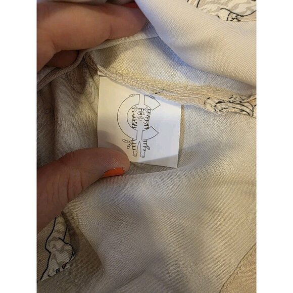 RIPNDIP X Clottee By Clot Dress Shirt Mens Sz XL Long Sleeve Button Up Beige NWT - Picture 12 of 16